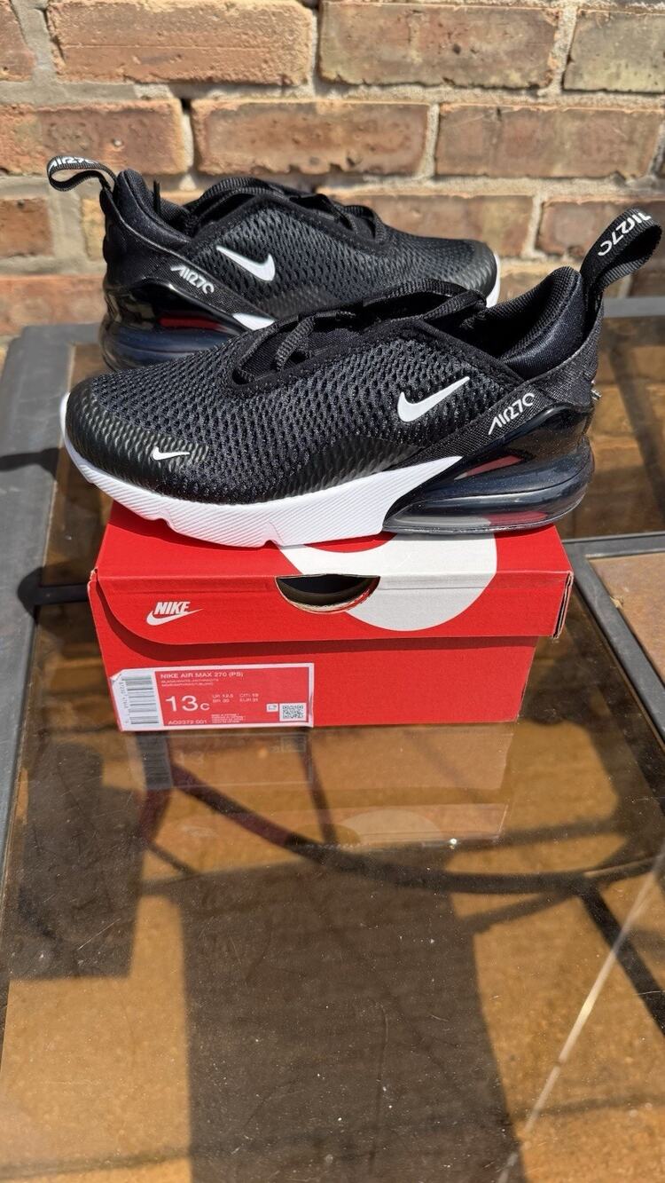 Size 13 (PS) - Nike Air Max 270 Low Black - AO2372-001